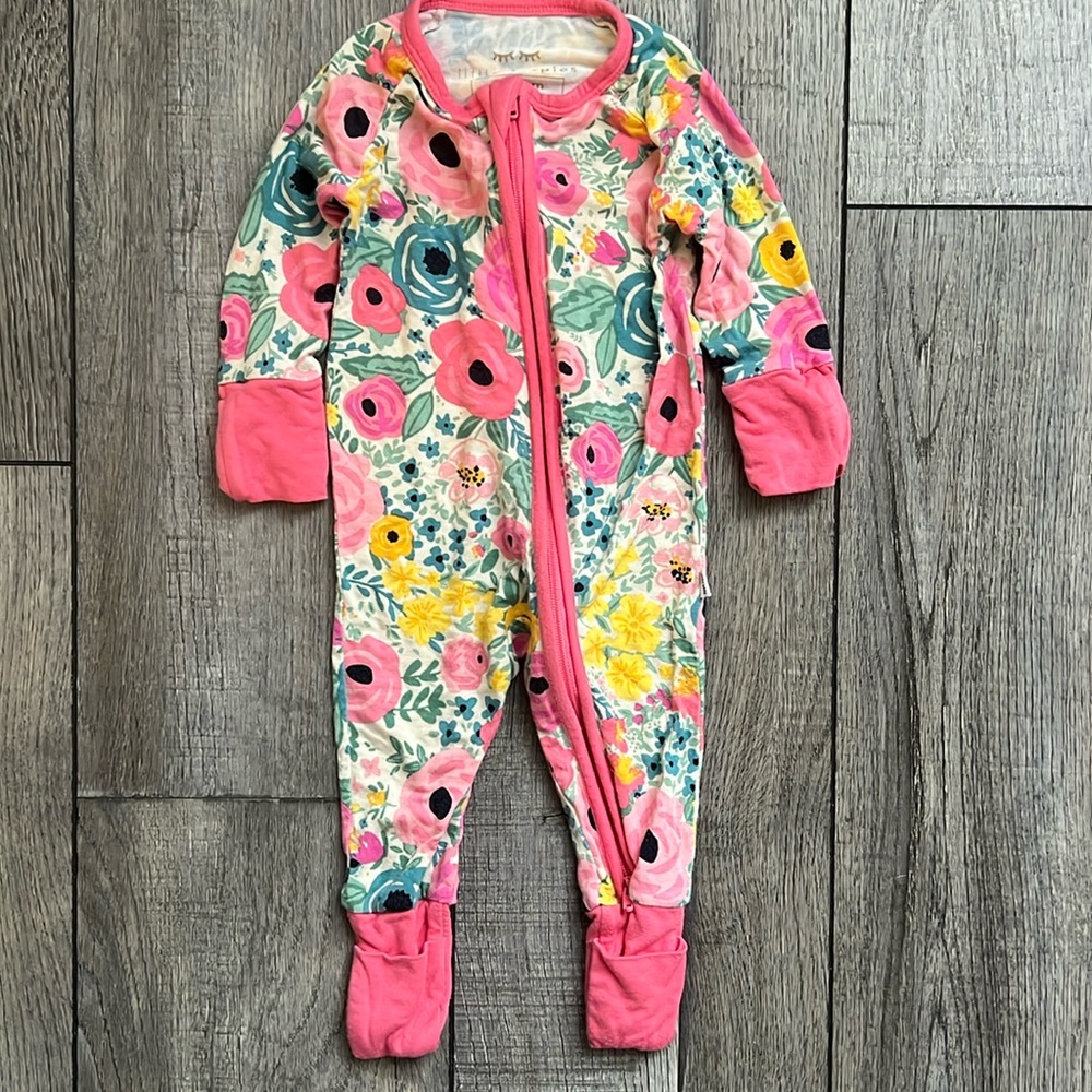 Little Sleepies Secret Garden Zippy - Newborn